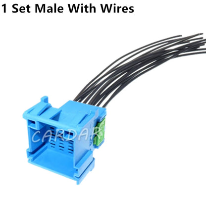 12 Pin 3-967627-1 Automotive Male Plug Plastic Housing Female Socket 6-968972-1 3.5 Series Blue Car Unsealed Connector
