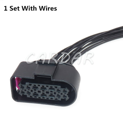 14 Pin 3C0 973 737 Auto Car LED Light Lamp Giexceed Cable Socket 3C0973737 Automotive Waterproof Connector 6189-7103 For VW Audi