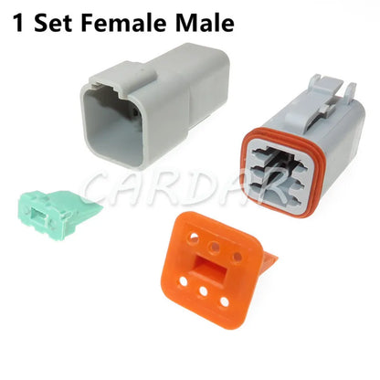 Deutsch DT 2 3 4 6 8 12 Pin Waterproof Connector Electrical Wire Socket 22-16AWG For Car Bus Motor Truck Engine Gearbox