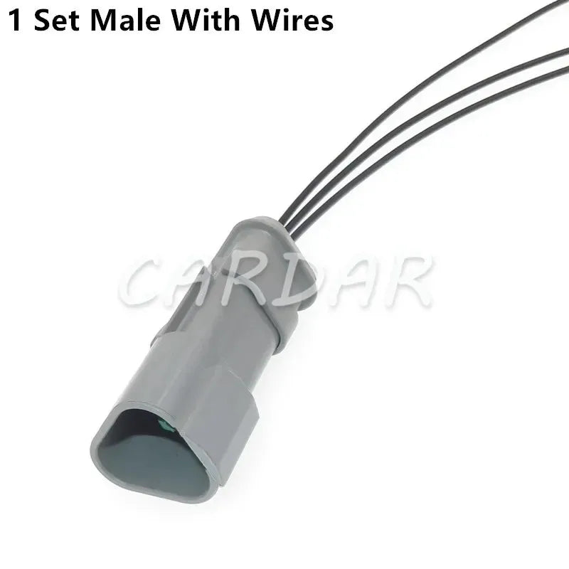 3 Pin DT04-3P-E008 DT04-3S-E008 Auto Pump Truck Nozzle Wiring Harness Socket Female Male Connector