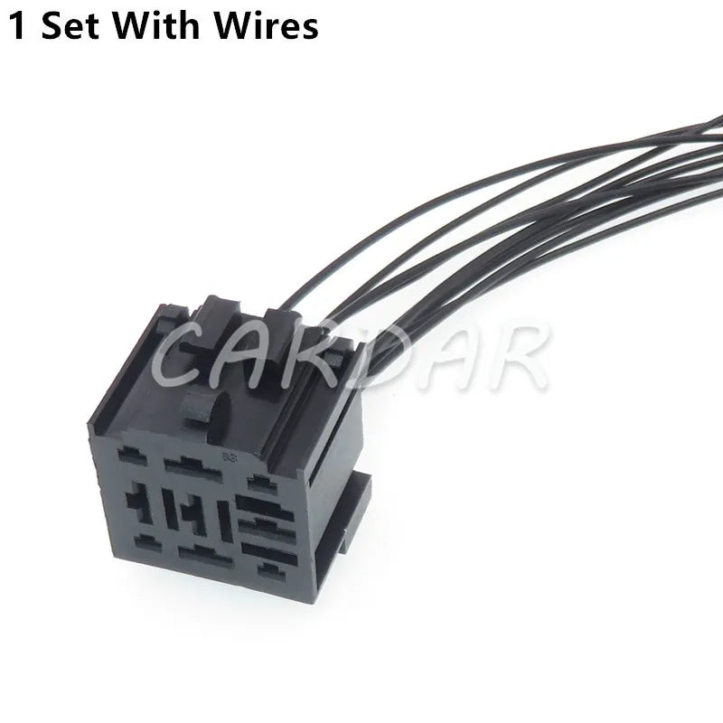 9 Pin Automotive Relay Connector Car Fuse Socket Electrical Plug With Terminals