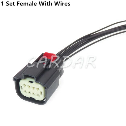 8 Pin 33472-0801 33482-4801 Automotive Electrical Headlight Light Socket Auto Plug With Terminals For Ford Chevrolet