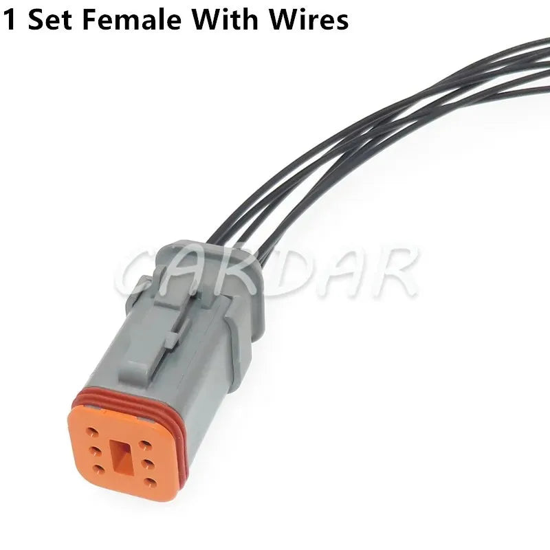 6 Pin 1.6 Series Waterproof Connector DT04-6P-E008 DT04-6S-E008 Automobile Wiring Terminal Socket