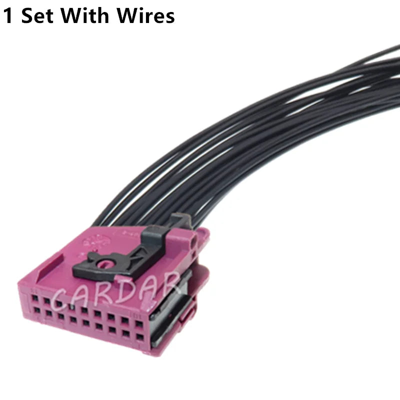 18 Pin Miniature Auto Low Power Unsealed Connector Car Wiring Harness Socket for Audi VW 2-967419-1 8304656 2-965777-1