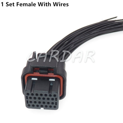 26 Pin 6437288-6 1437288-6 3-1437290-7 Car ECU Connector Wire To Board Plug Straight PCB Socket