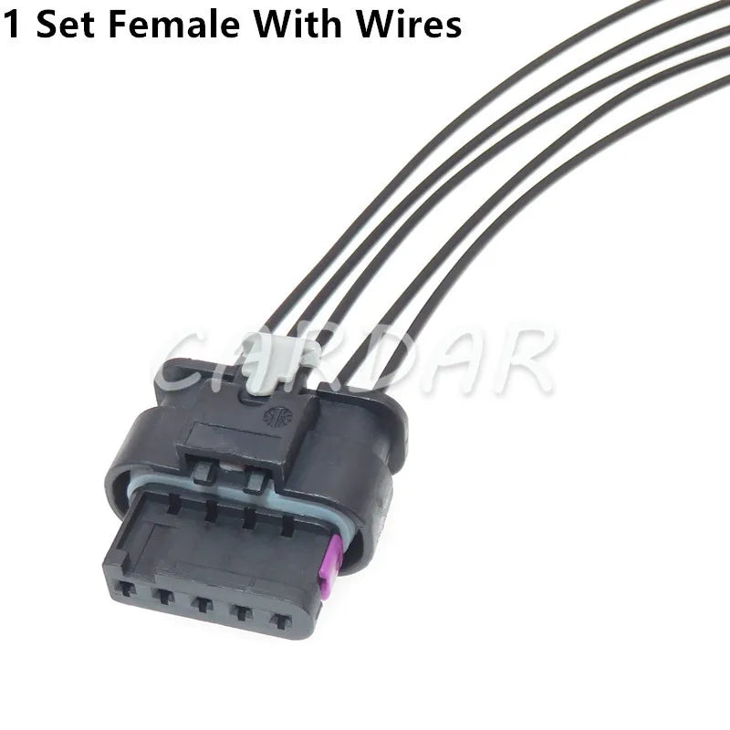 5 Pin 1-1718806-1 / 4F0 973 705 2141520 Automotive Electric Connector Waterproof Air Flow Meter Sensor Plug For VW Audi