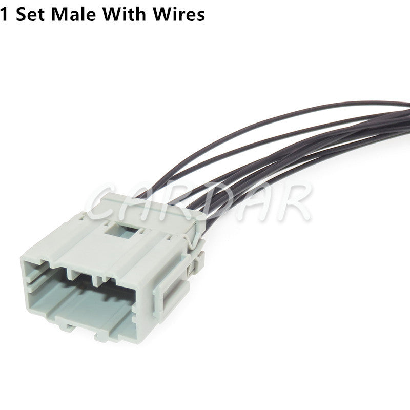 10 Pin 6098-0249 6098-0250 Automotive Connector Sockets With Terminal