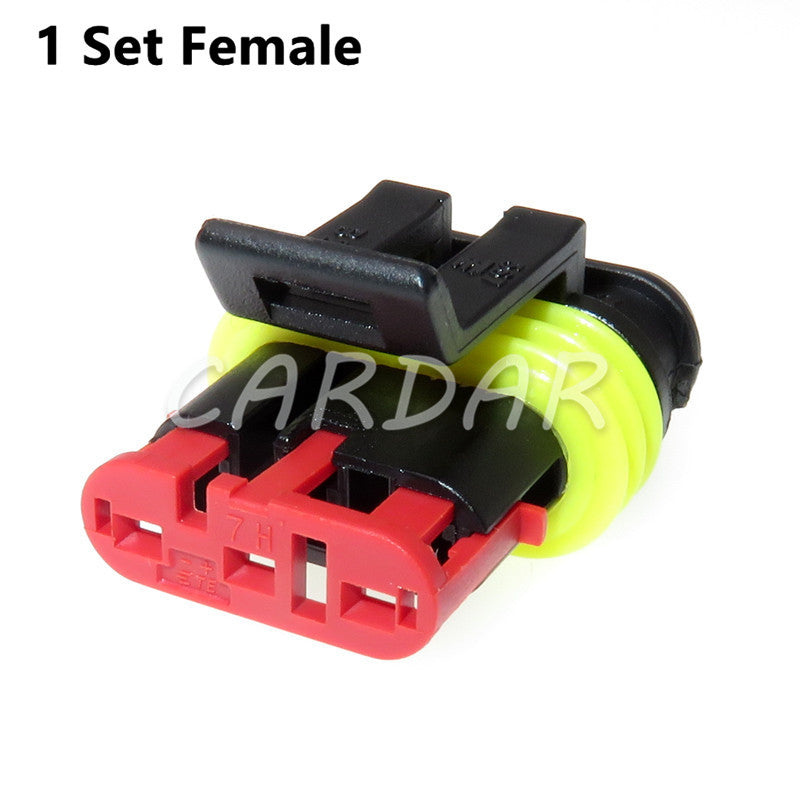 3 Pin 282087-1 282105-1 Electrical Automotive Connector sealed Waterproof Auto Socket With Terminals Seals