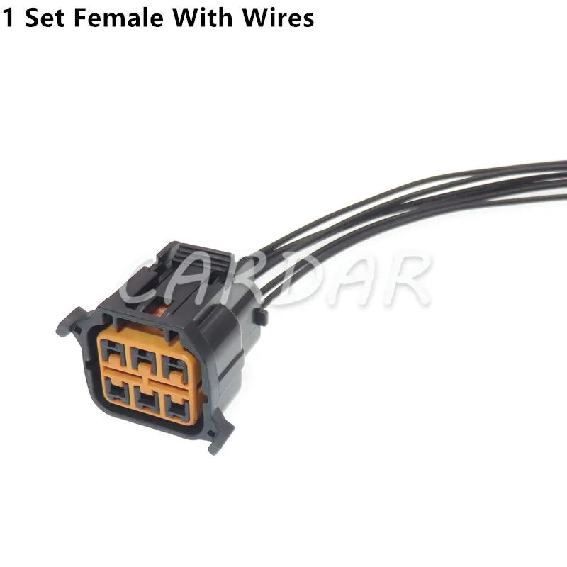 6 Pin HP066-06021 HP075-06100 Auto Connector Car Headlamp Wiring Socket GL171-06021 Holder Lamp Holder Waterproof Plug