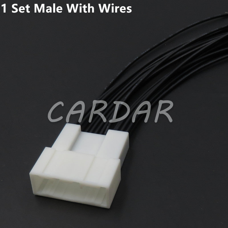 16 Pin Auto Rearview Mirror Switch Electric Wire Harness Male Female Socket For Toyota 6098-7336 6098-4008