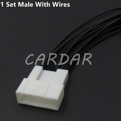 16 Pin Auto Rearview Mirror Switch Electric Wire Harness Male Female Socket For Toyota 6098-7336 6098-4008