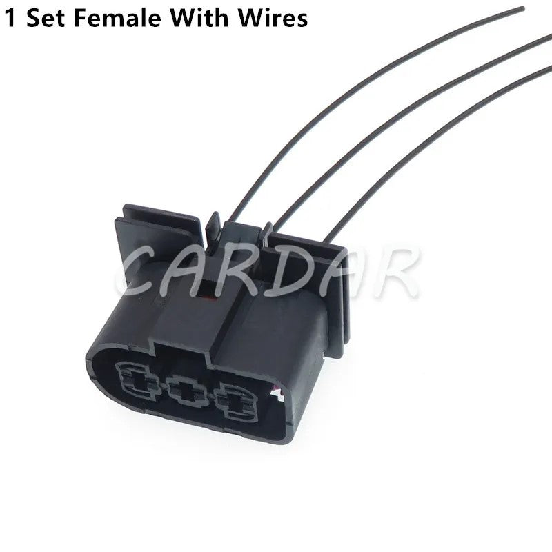 3 Pin 1J0 906 443 1J0 906 233 Waterproof Electronic Fan Cable Socket Automotive Radiator Plug For VW
