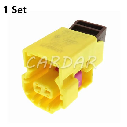 2 Pin 1.2 Series 8K0973323R Auto Electric Cable Harness Waterproof Connector Wiring Yellow Socket For VW Audi