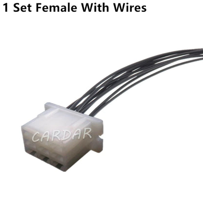 9 Pin 6.3 Series Car High Current Electric Wire Connector Auto Plastic Housing Unsealed Socket