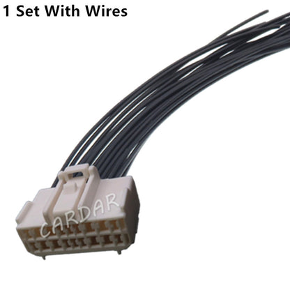 18 Pin 6098-1164 Car Electrical Socket White Automobile Hybrid Connector Auto Wiring Terminal Adapter