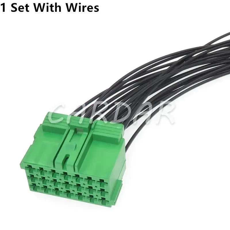 21 Pin 1-967625-4 967635-1 Auto Cable Harness Plug Green Car Plastic Housing Unsealed Socket Auto Parts