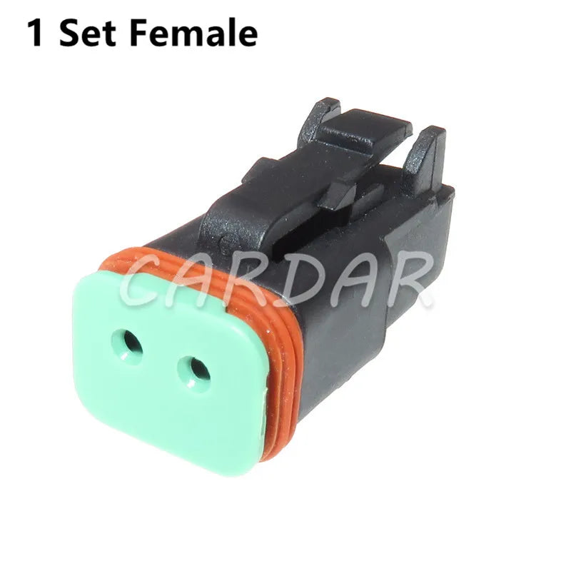 2 Pin Deutsch DT04-2P DT06-2S Waterproof Automotive Connector Black Auto Plug For Mazda
