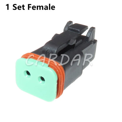 2 Pin Deutsch DT04-2P DT06-2S Waterproof Automotive Connector Black Auto Plug For Mazda