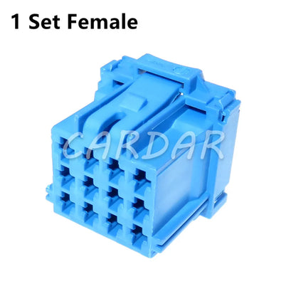 12 Pin 3-967627-1 Automotive Male Plug Plastic Housing Female Socket 6-968972-1 3.5 Series Blue Car Unsealed Connector