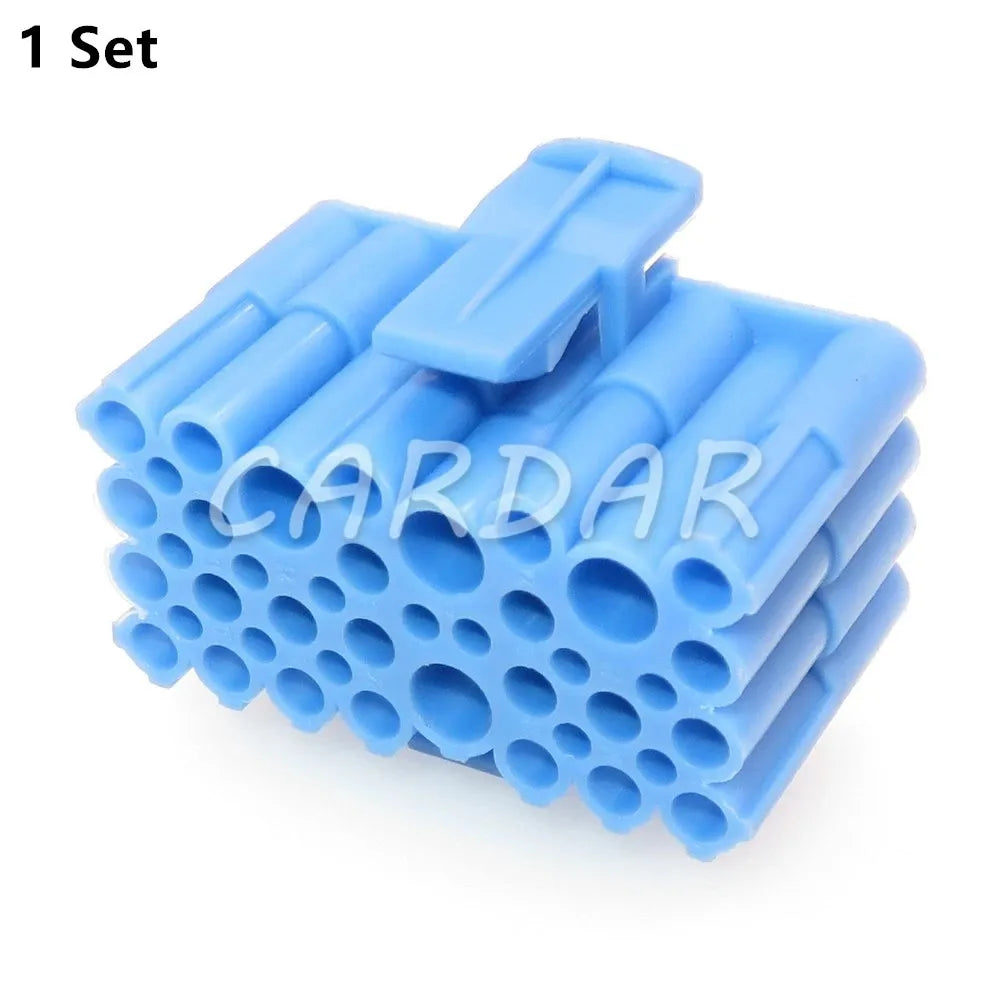 28 Pin Auto Wiring Terminal Composite Sockets Blue Car Connector Automobile Accessories