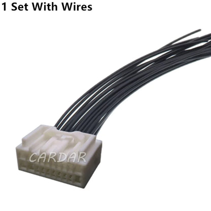 20 Pin 6098-2516 Hybrid Connector Automobile Low Power Plug Car Cable Harness Plastic Housing Unsealed Socket