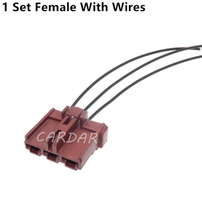 3 Pin 6098-0220 6098-0222 Car Wiring Terminal Socket Auto Modification Plugs Male Female Docking Connector