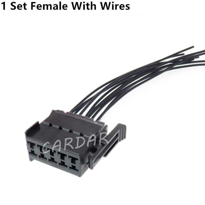 10 Pin Auto Wiring Terminal Electrical Connector 929504-4 828801-4 929519-4 Car Plastic Housing Unsealed Modification Socket 1-929504-4