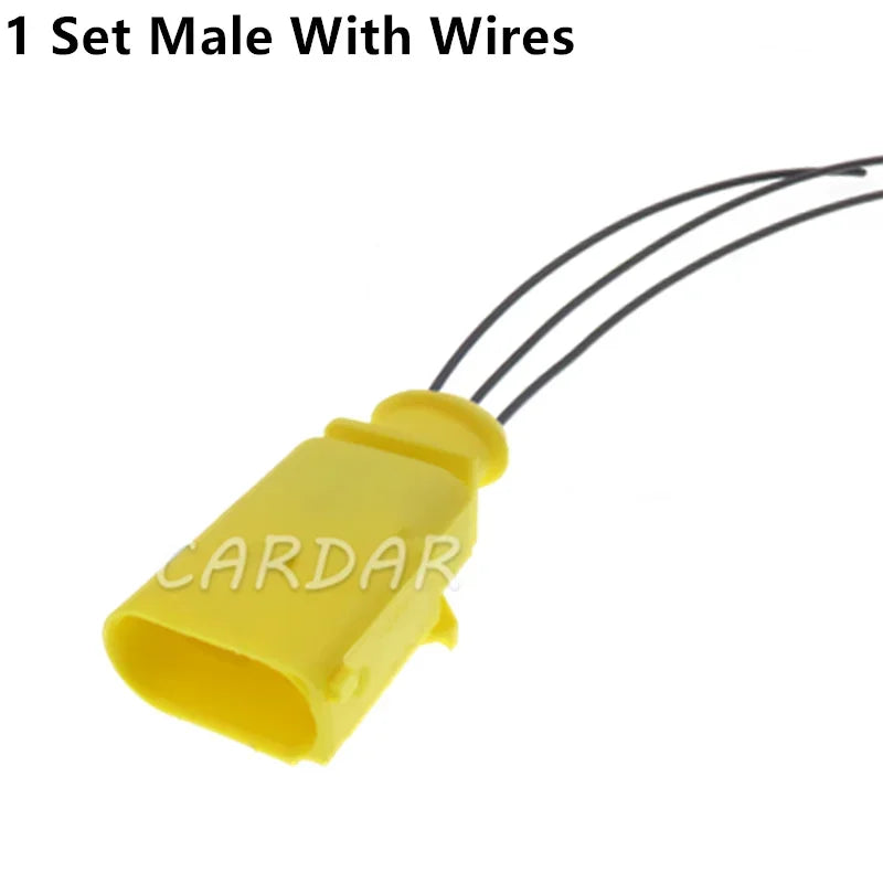 3 pines 8V0973703 8V0973803 1670588 1670591 Enchufe macho de automóvil Conector impermeable de cable de coche con toma hembra