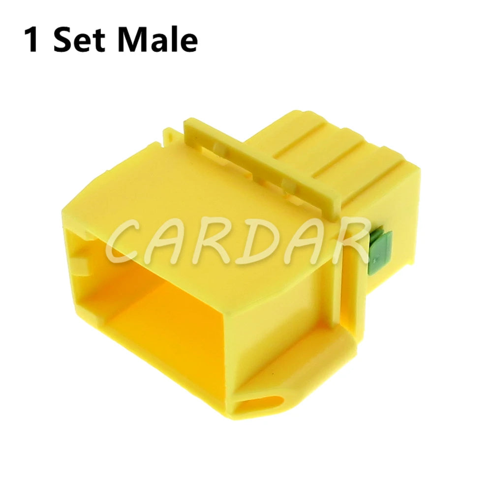 6 Pin 2.8 Series Yellow Automobile Plastic Housing Male Female Docking Wiring Terminal Socket