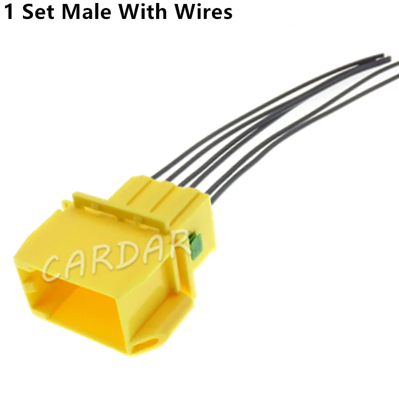 6 Pin 2.8 Series Yellow Automobile Plastic Housing Male Female Docking Wiring Terminal Socket