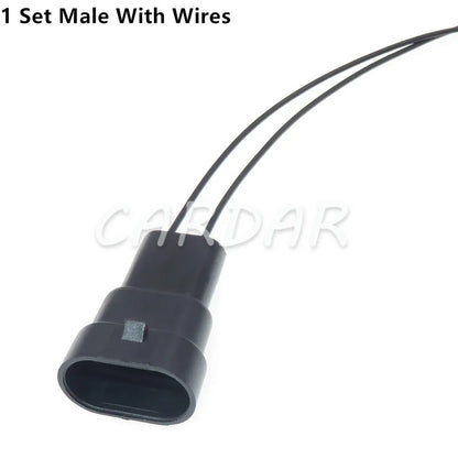 2 Pin 12059183 12059181 DJ9006 9006 Automotive Waterproof AC Power Wiring Connector HID Cable Plug Light Socket For Car
