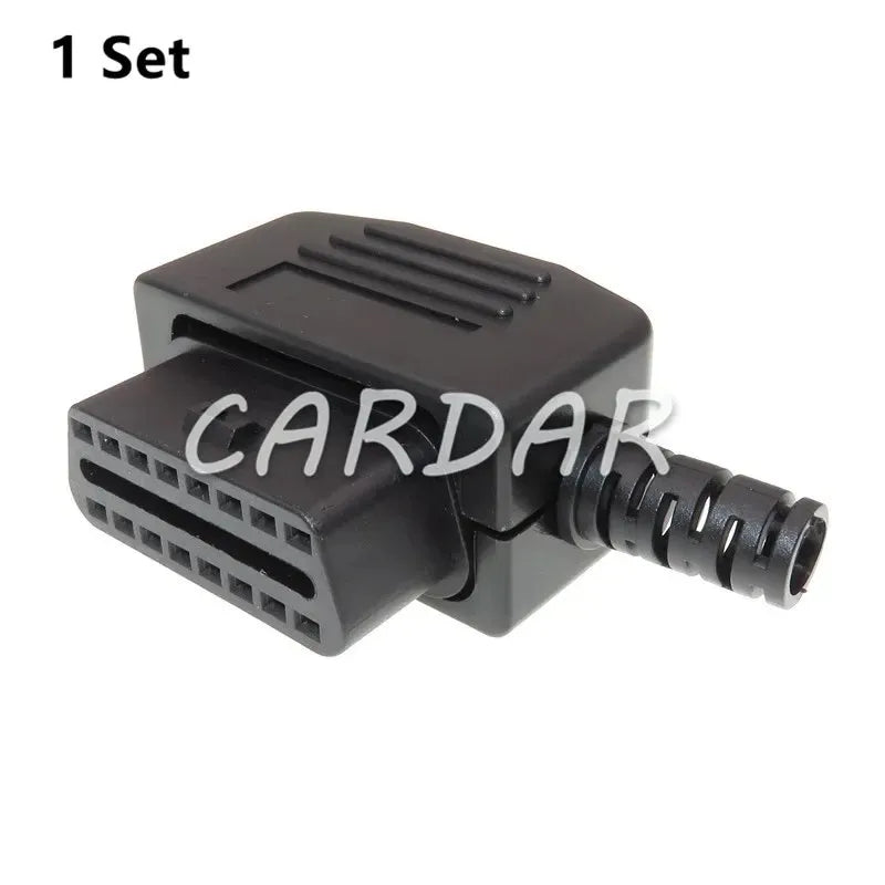 16 Pin Automotive OBD2 OBDII Connector Auto OBD Test Diagnostic Plug