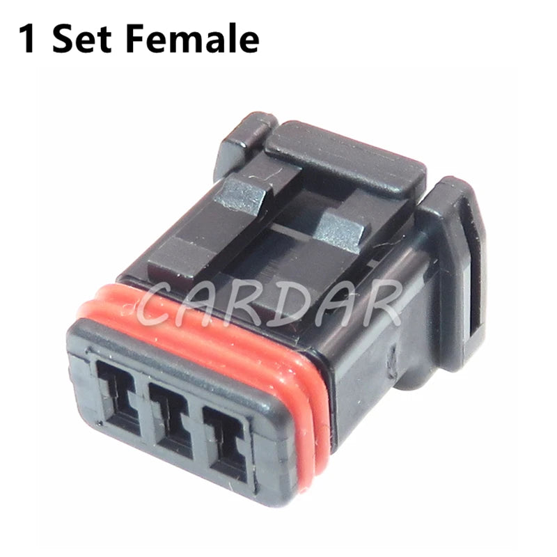 3 Pin MX19003P51 MX19003S51 Car Waterproof Female Socket and Male Plug Auto Rearview Mirror Wiring Connector