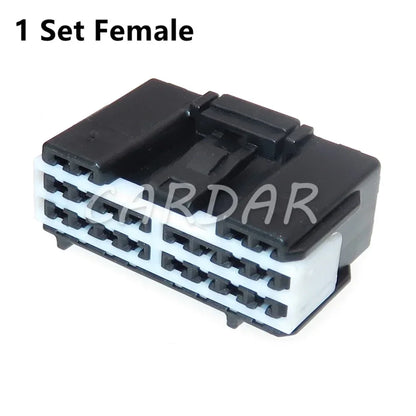 20 Pin Car Electrical Socket Auto Unsealed Connector Automotive Male Female Docking Adapter 6098-7358 6098-7361