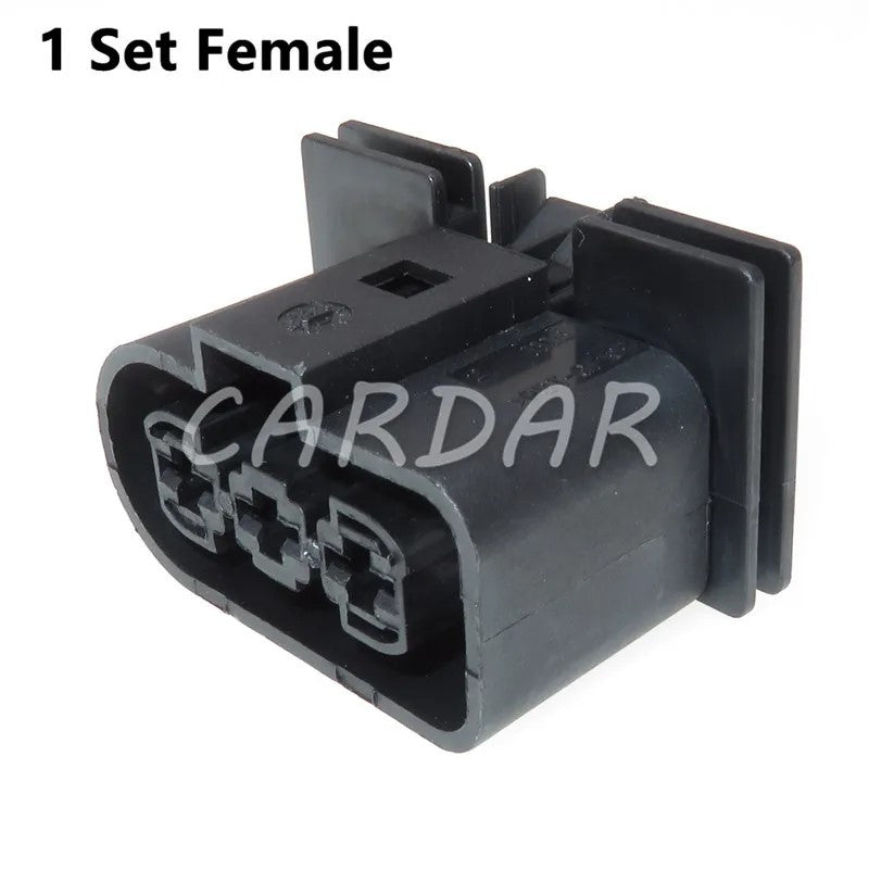 3 Pin 1J0 906 443 1J0 906 233 Waterproof Electronic Fan Cable Socket Automotive Radiator Plug For VW
