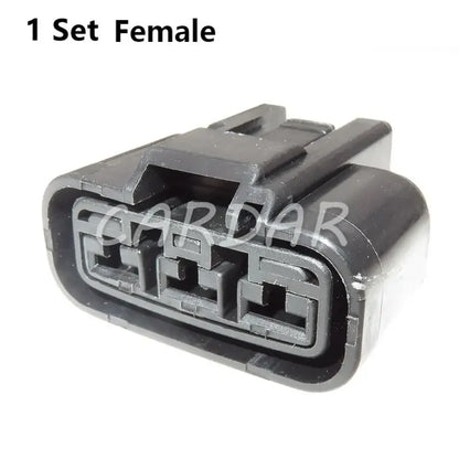 Fan Socket Automotive Electrical Wire 3 Pin Power Cord Connector QLW-A-3F-B Receptacle Kit QLW-A-3F-GR For Honda