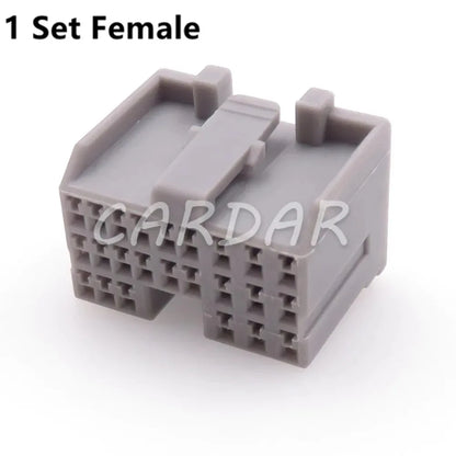 24 Pin Car Unsealed Socket 316372-6 Automobile Engine Gearbox ECU Male Female Docking Plug For Ford Mondeo