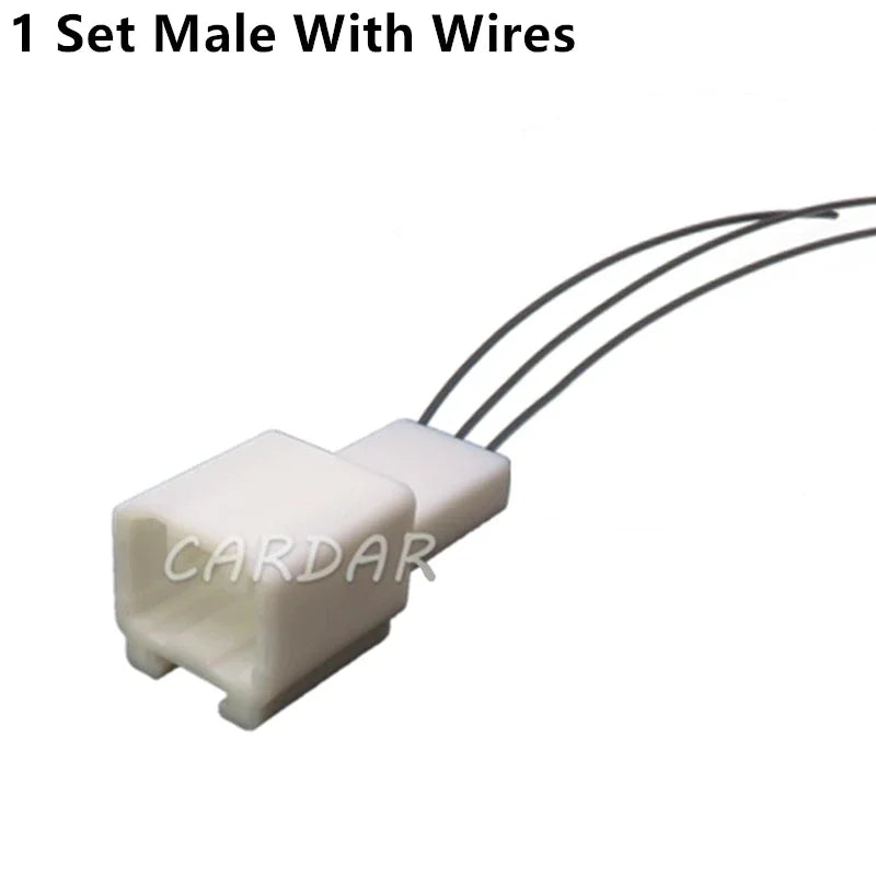 3 Pin 1.2 Series Automobile Auto Alarm Window Lifter Female Male Wiring Harness Socket With Terminal