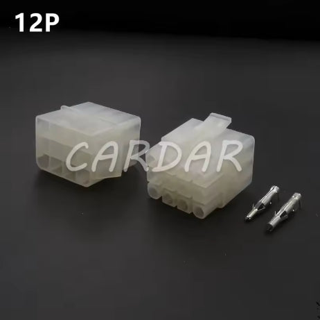 L6.2 Tamiya Large Battery Male Female Plug Set Big Tamiya Style Nickle Pin Connector Unwired 6.2mm Pitch Socket For RC Hobby