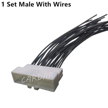 26 Pin Auto Replacement Connector Car Male and Female Unsealed Wire Harness Socket 936133-1 936098-1