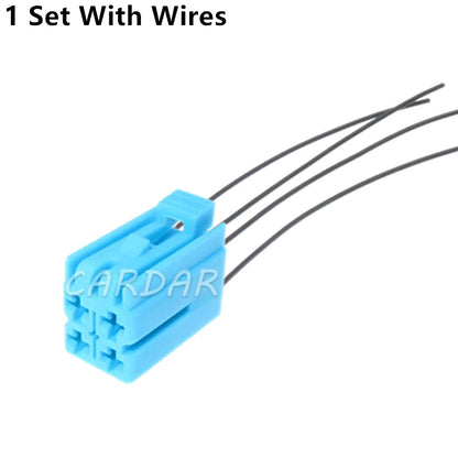 4 Pin 3.5 Series Blue Automotive Plastic Housing Cable Socket Car Unsealed Connector With Terminal