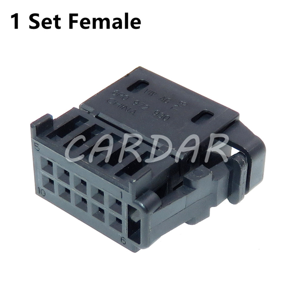 10 Pin 6R0 972 930 Auto Seat Adjustment Wiring Harness Plug Car Lift Switch Socket For VW Audi 1K0971992 6R0972930 1670990