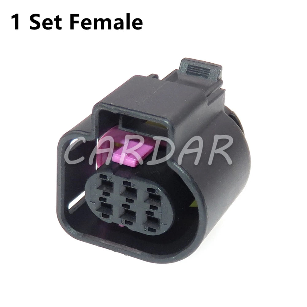 6 Pin 1928404669 Vehicle Speed Accelerator Pedal Plug Oxygen Sensor Socket For VW Audi Cadillac