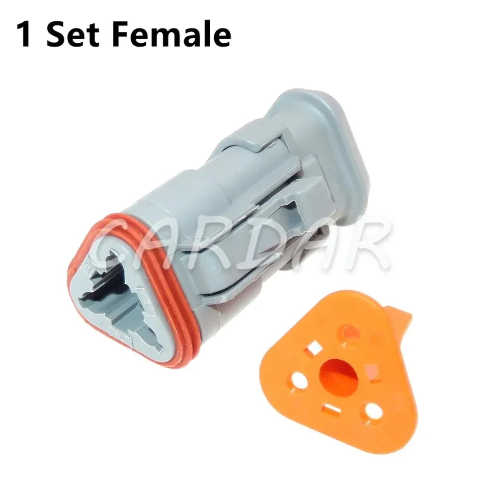 3 Pin DT04-3P-E008 DT04-3S-E008 Auto Pump Truck Nozzle Wiring Harness Socket Female Male Connector