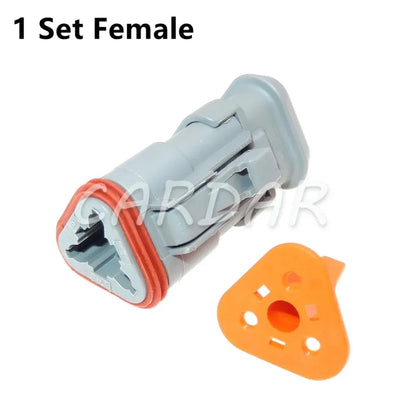3 Pin DT04-3P-E008 DT04-3S-E008 Auto Pump Truck Nozzle Wiring Harness Socket Female Male Connector