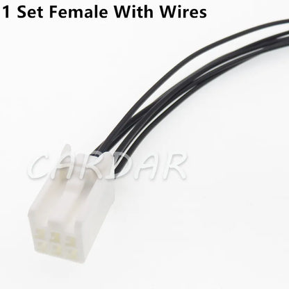 6 Pin 7186-8846 7187-8846 Automotive Burglar Alarm Wire Socket Automobile Immobilizer Wiring Connector For Honda