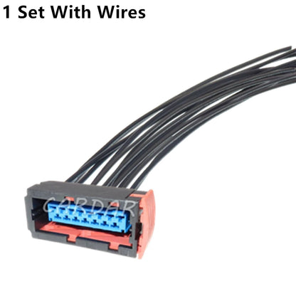 15 Pin 144980-1 Auto Lamp Connector Headlight Light Plug With Terminals For Citroen Peugeot