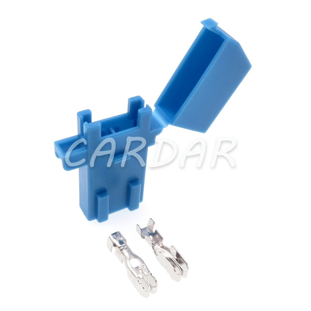 Blue Middle Blade Fuse Holder with 2pins Terminal BX2017E Car Insurance Socket Jacket Fuse Box