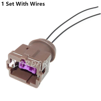 2 Pin 3.5 Series Auto Wiring Socket Cable Wire Unsealed Plastic Brown Connetcor With Terminal