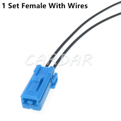 2 Pin 174463-1 Plastic Housing Automotive Connector Car Audio Dedicated Instrument Panel Wiring Socket For Mazda